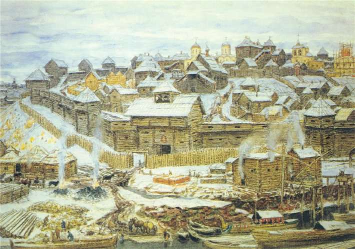 Москва деревянная