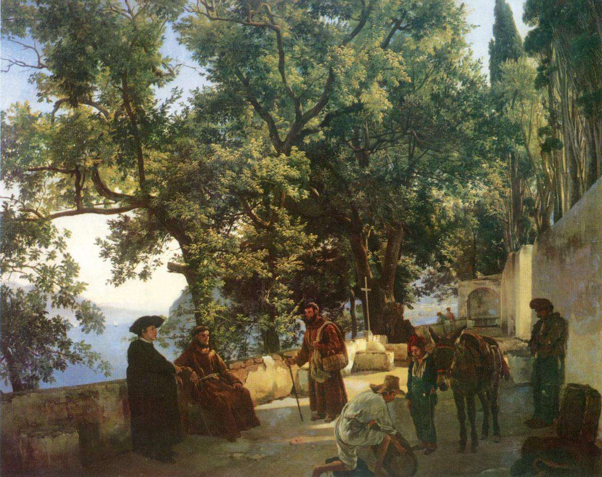 С.Ф.Щедрин. Веранда, обвитая виноградом. 1828