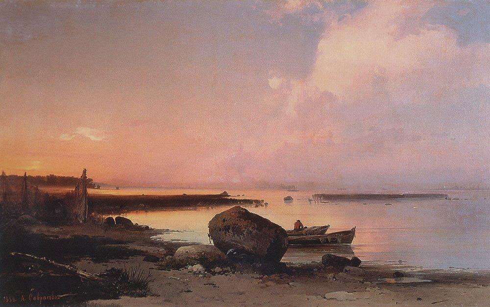 Морской берег в окрестностях Ораниенбаума (1854)