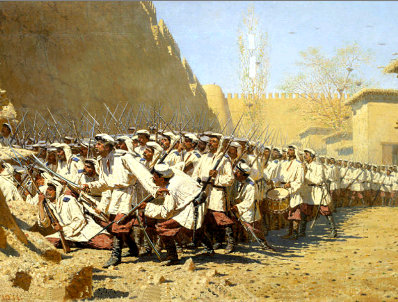 У крепостной стены. Пусть войдут. (1871)
