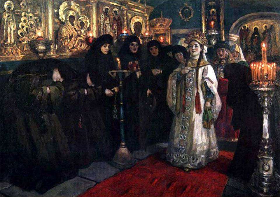 Посещение царевной женского монастыря (1912)