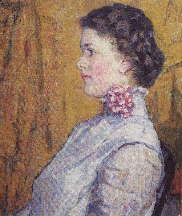 Портрет неизвестной на желтом фоне (1911)