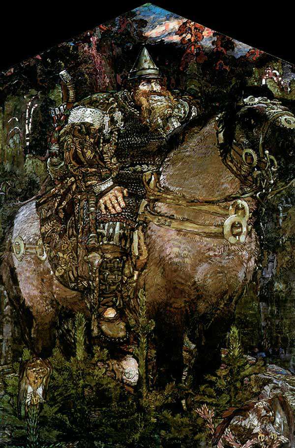 Богатырь (1898). Декоративное панно.