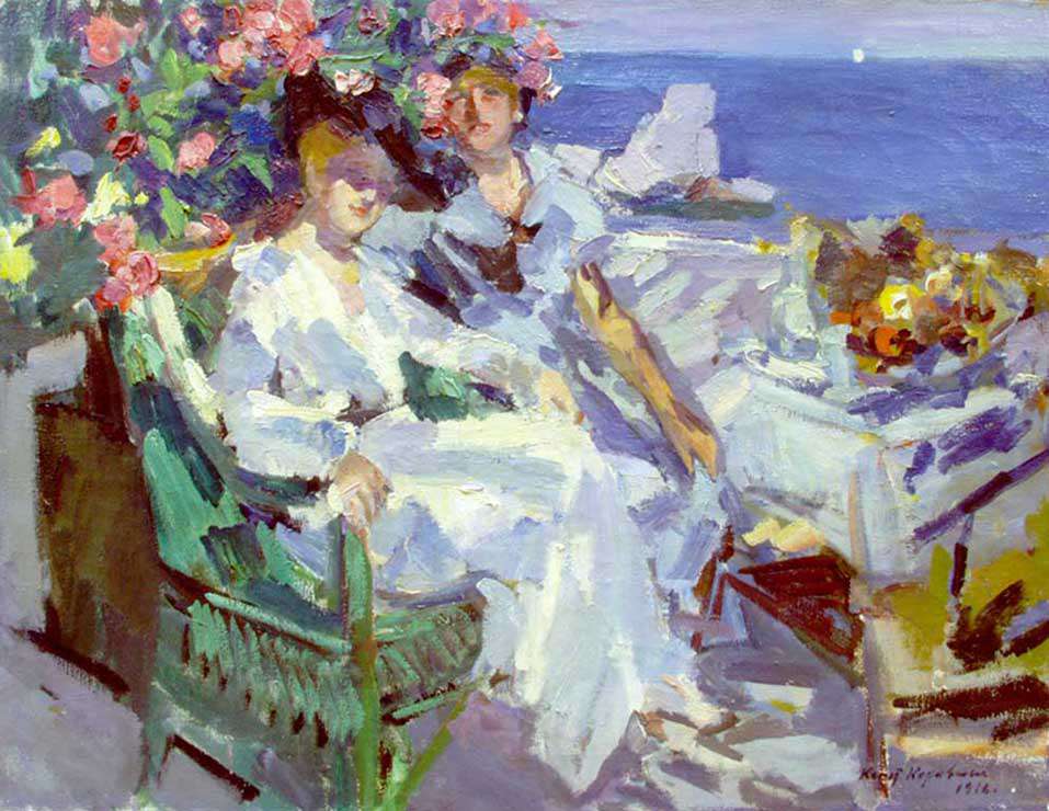 На террасе (1910)