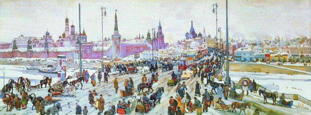 Москворецкий мост. Старая Москва (1911)
