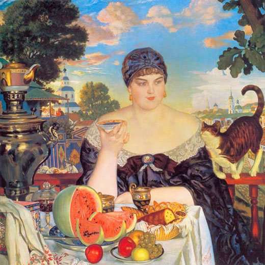 Купчиха за чаем (1918)