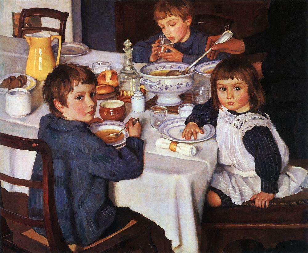 За обедом (1914)