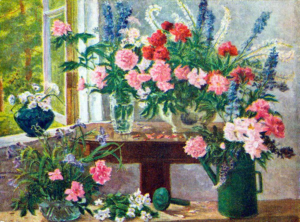 Пионы и дельфиниум (1953)