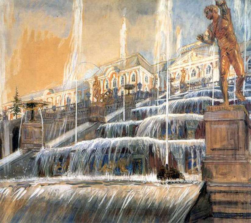 Петергоф.Большой каскад. (1901)