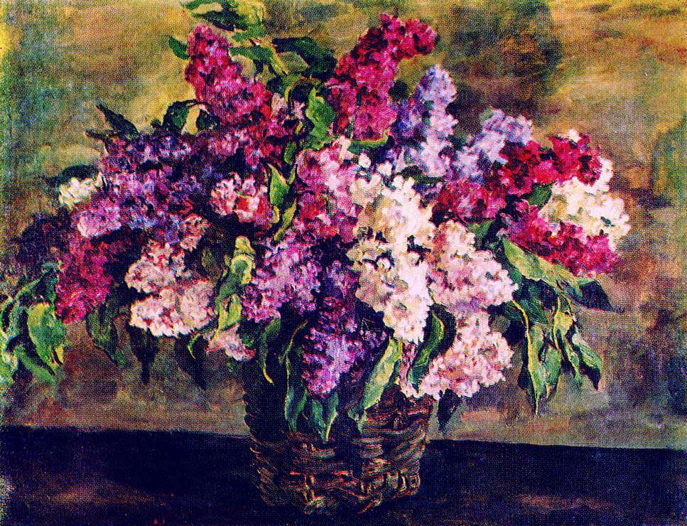 П. Кончаловский "Сирень в корзине" (1933)