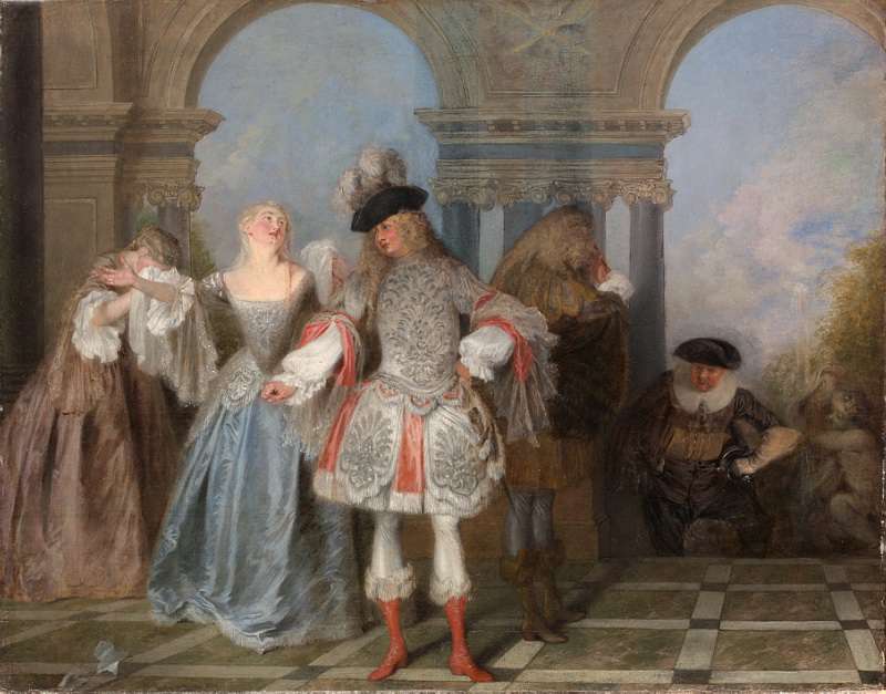 Сцена французской комедии (1720)