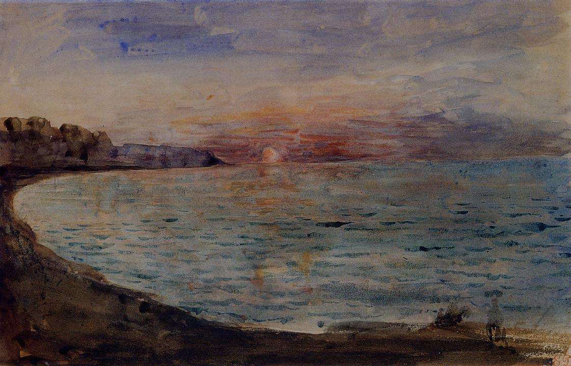 Скалы возле Дьеппа (1855)