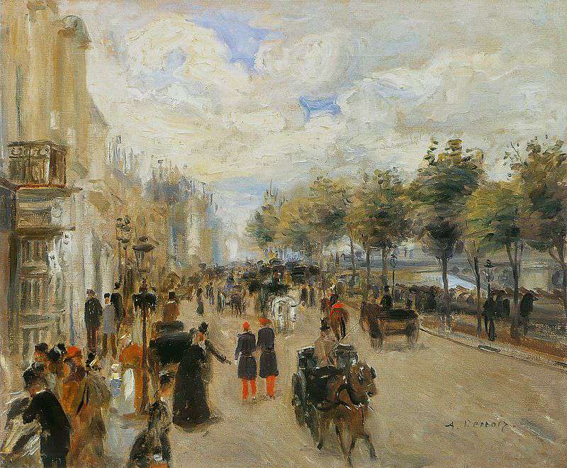 Париж, набережная Малаке (1874)