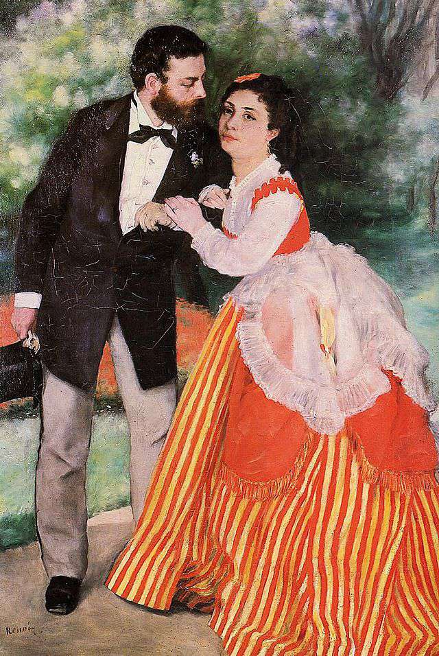 Портрет А.Сислея с женой (1868)