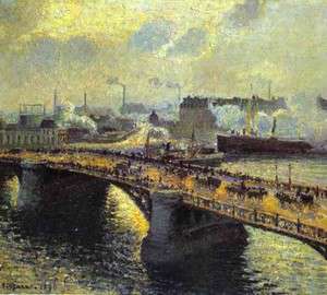 Мост Буальдьё в Руане.Закат.Туман. (1896)