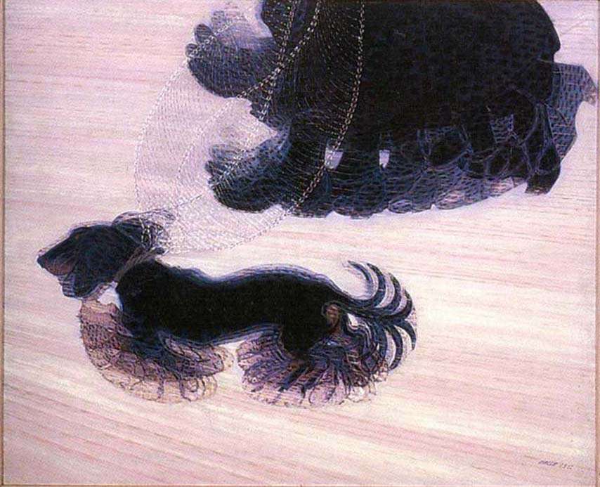 Динамика собаки на поводке (1912)